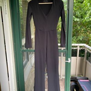 Oysho Black Jumpsuit Elegant Business-Casual